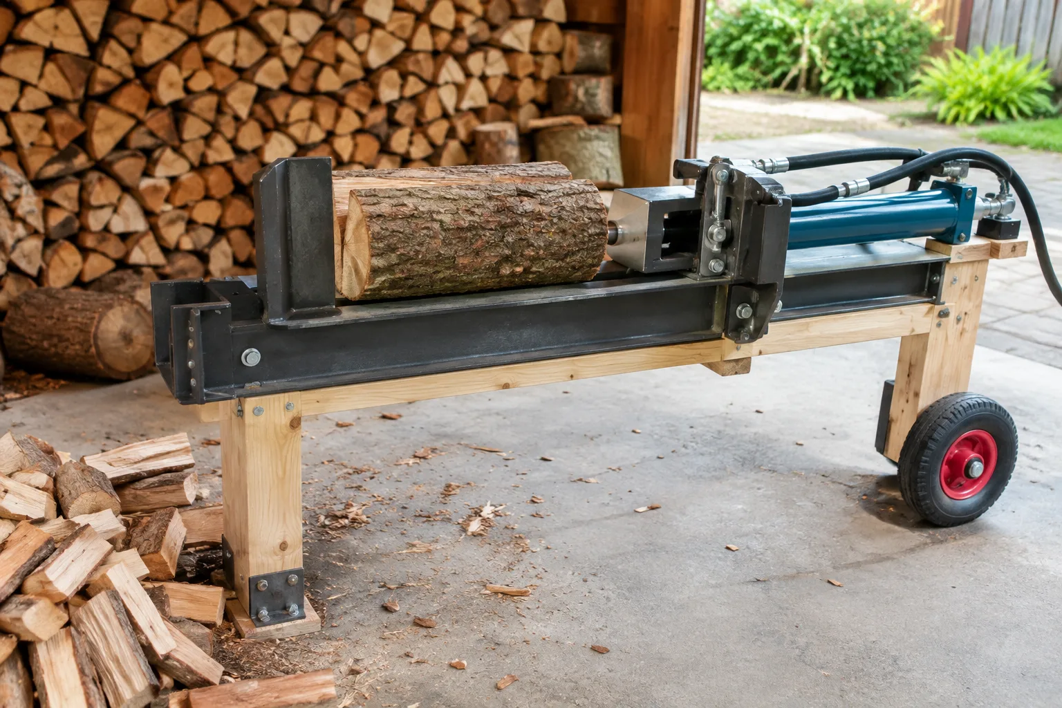 DIY Holzspalter Ideen: Kreative Projekte fuer Brennholz, Werkstatt und Garten