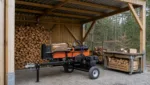 DIY Holzspalter: Werkstatt & mobile Arbeitsstation