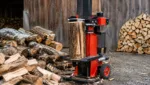 Nasses oder trockenes Holz mit dem Holzspalter verarbeiten